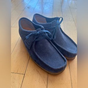 Clarks Mens Wallabee Blue Shoes size 9